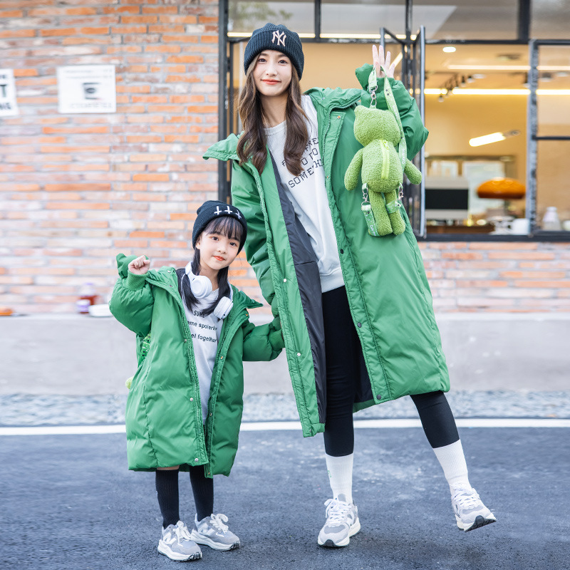 儿童羽绒服男童女童2023新款亲子装洋气中大童宝宝亲子装冬季外套