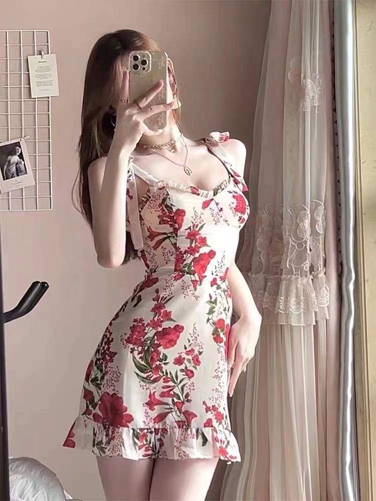 35-49 现货鑫定制商品撤柜高货no退换，仙女裙子碎花裙小衫打底