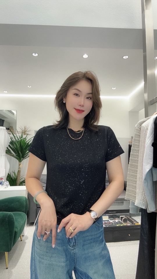 小众设计师细闪半袖时尚