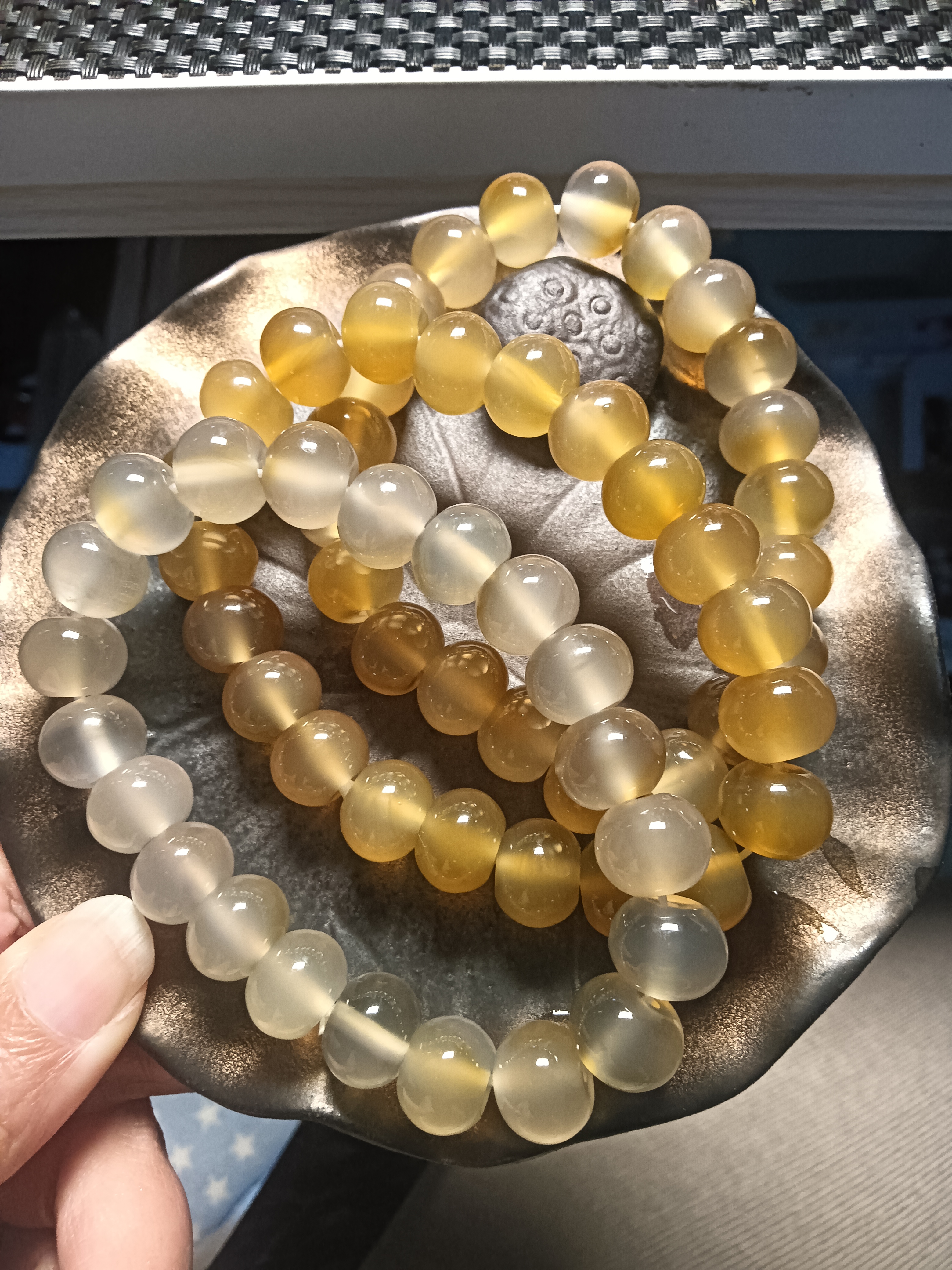 玛瑙手串算盘珠随机发