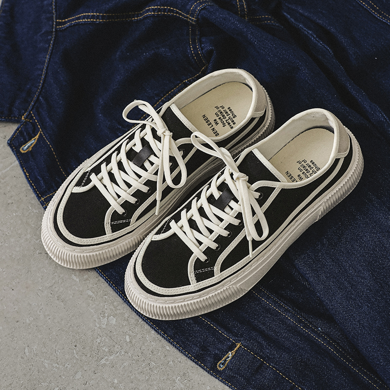 特大码男鞋48秋季帆布鞋加肥47百搭布鞋复古学生低帮46小众板鞋45