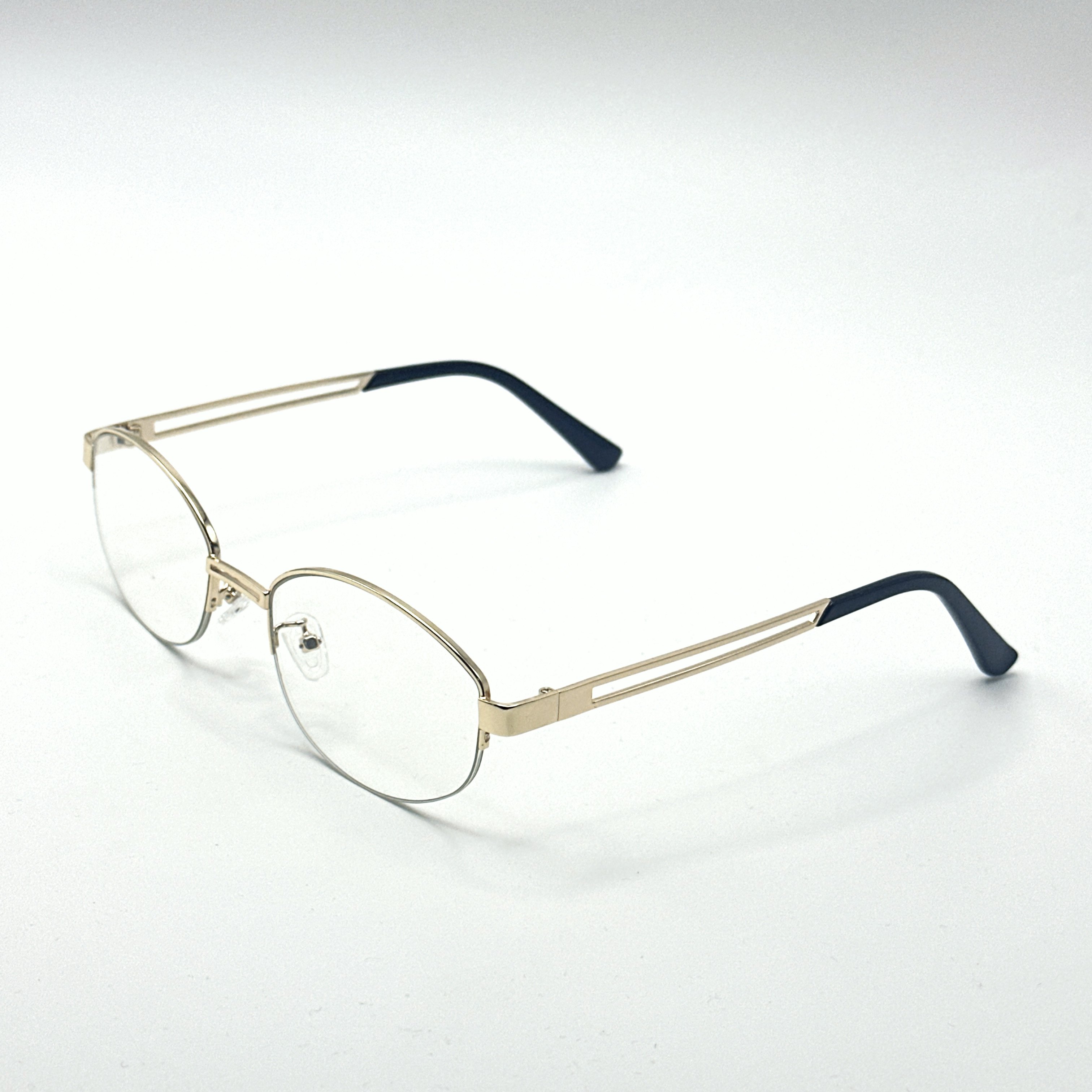 【1655】FM白月光眼镜金色防蓝光平光镜可配近视网红个性防紫外线