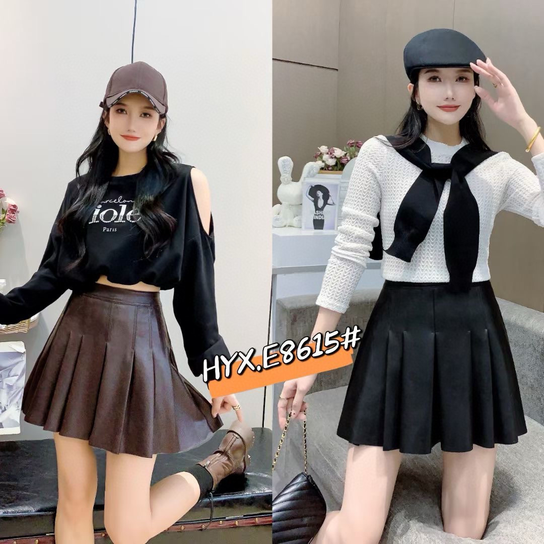 精致立体剪裁百搭显腿长百褶裙半裙