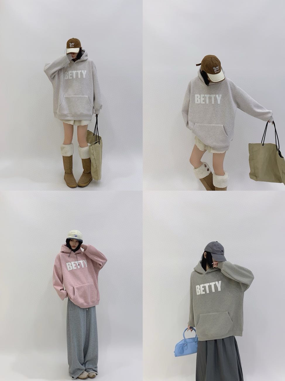 加绒彩棉贴布皮子字母大版帽衫卫衣