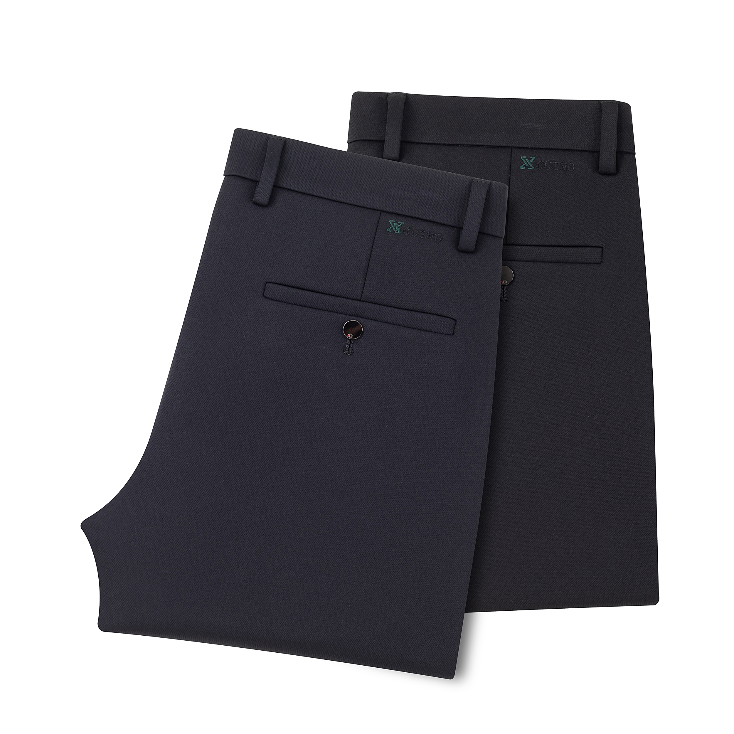 2024年秋冬新款男士修身弹力中年商务休闲裤96512