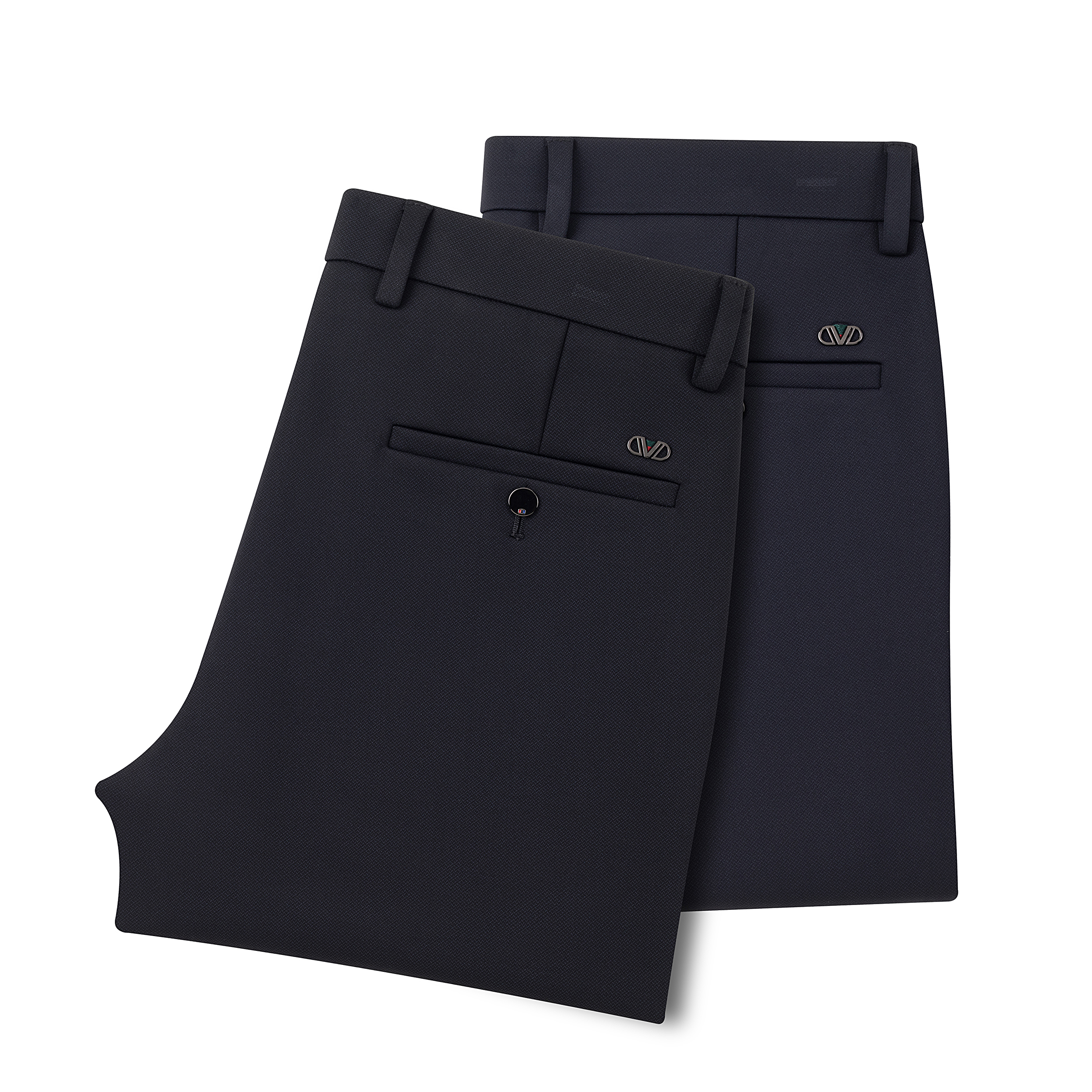 2025年秋冬新款男士修身弹力中年商务休闲裤96501