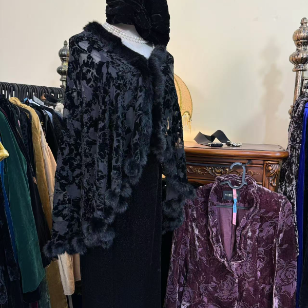 古着vintage日制精品丝绒连衣裙衬衫裙子港风复古西装毛衣外套