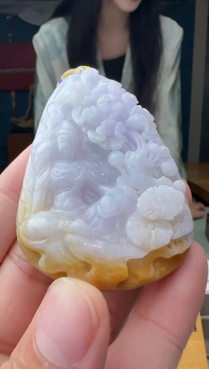 【闪购商品】翡翠吊坠(不含链)未镶嵌YX@@960Q1J04506