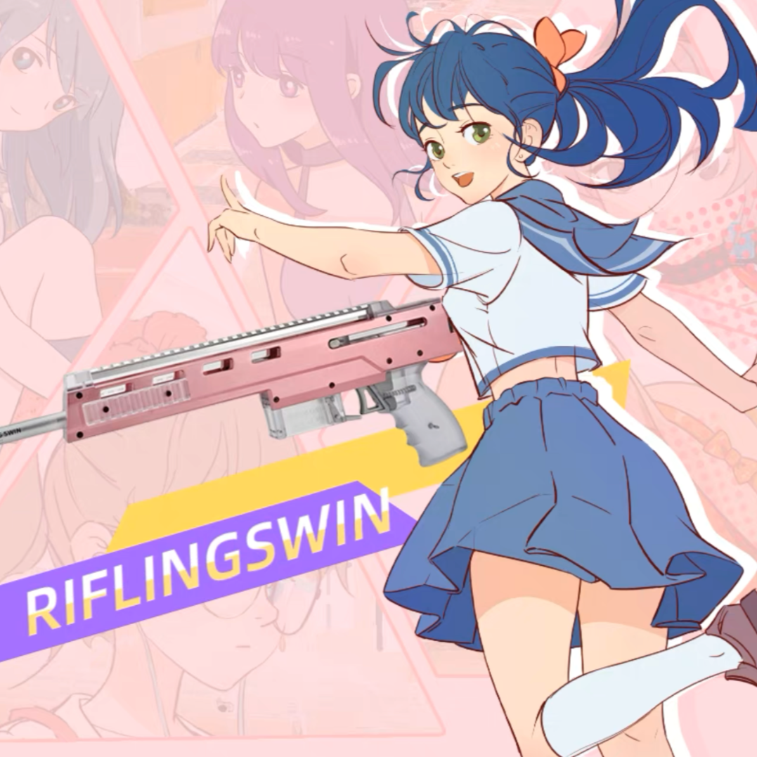 【草莓潮玩】SWIN百伦2 品牌安全海绵软弹玩具透明银色射击升级版