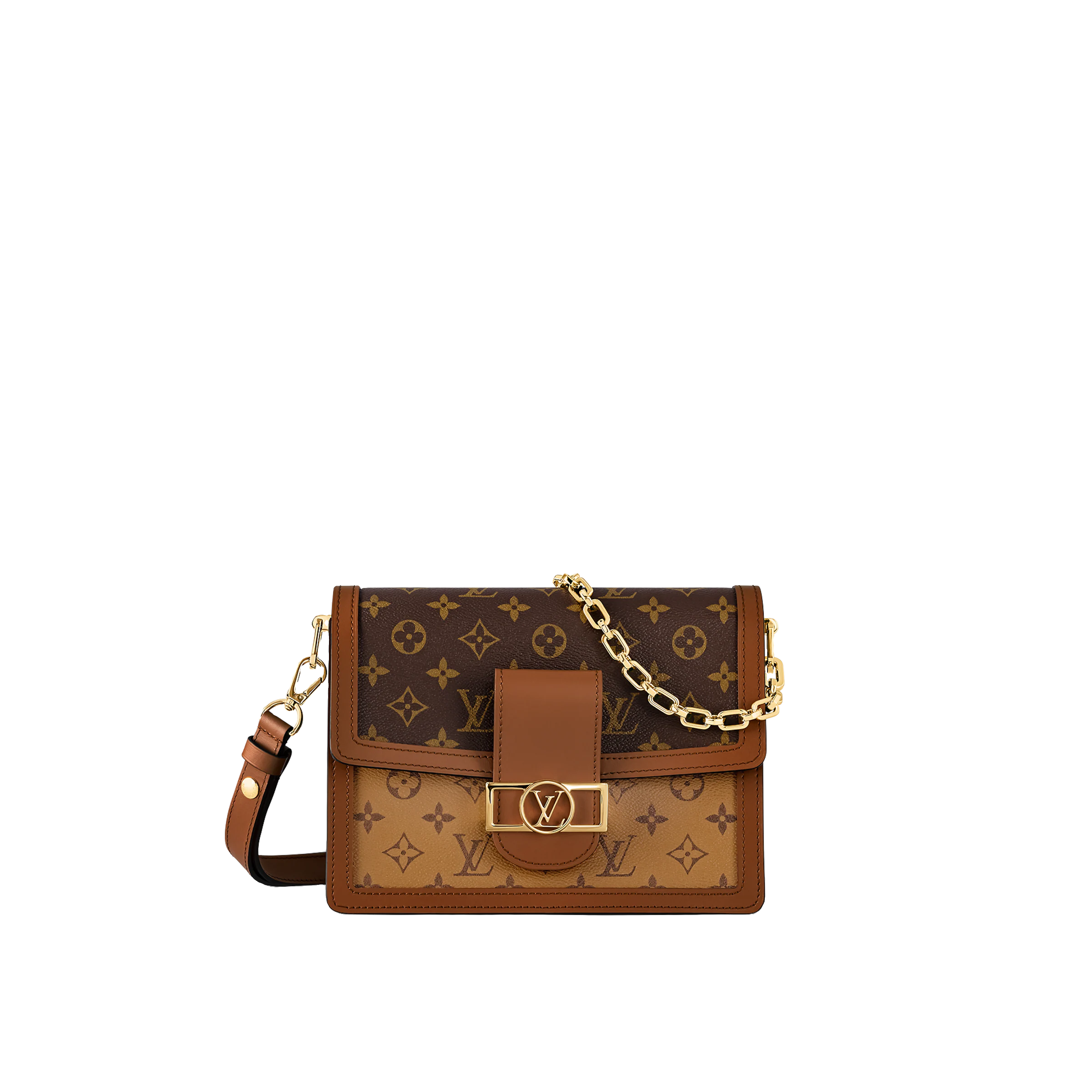 99新 LouisVuitton/路易威登 小雨 老花拼色达芙妮中号肩包