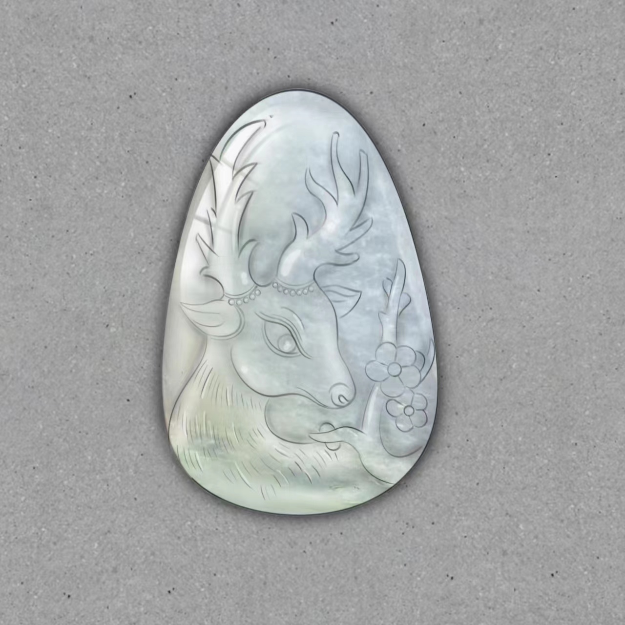 天然缅甸翡翠A货冰种飘绿小牌子精致件一路有你挂件包工雕刻