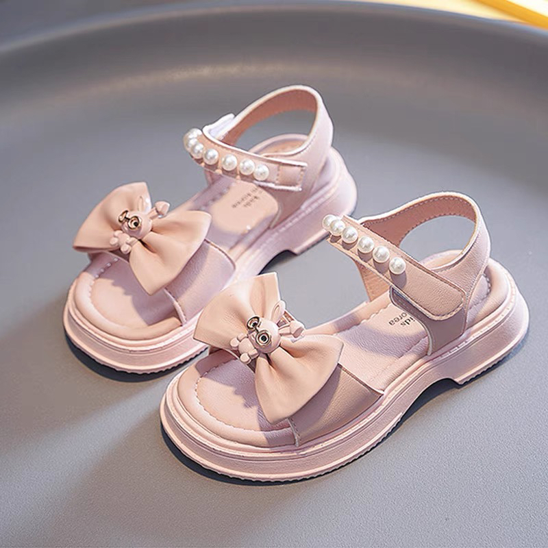 儿童童鞋女童凉鞋夏季软底公主鞋大童网红时尚百搭宝宝小女孩