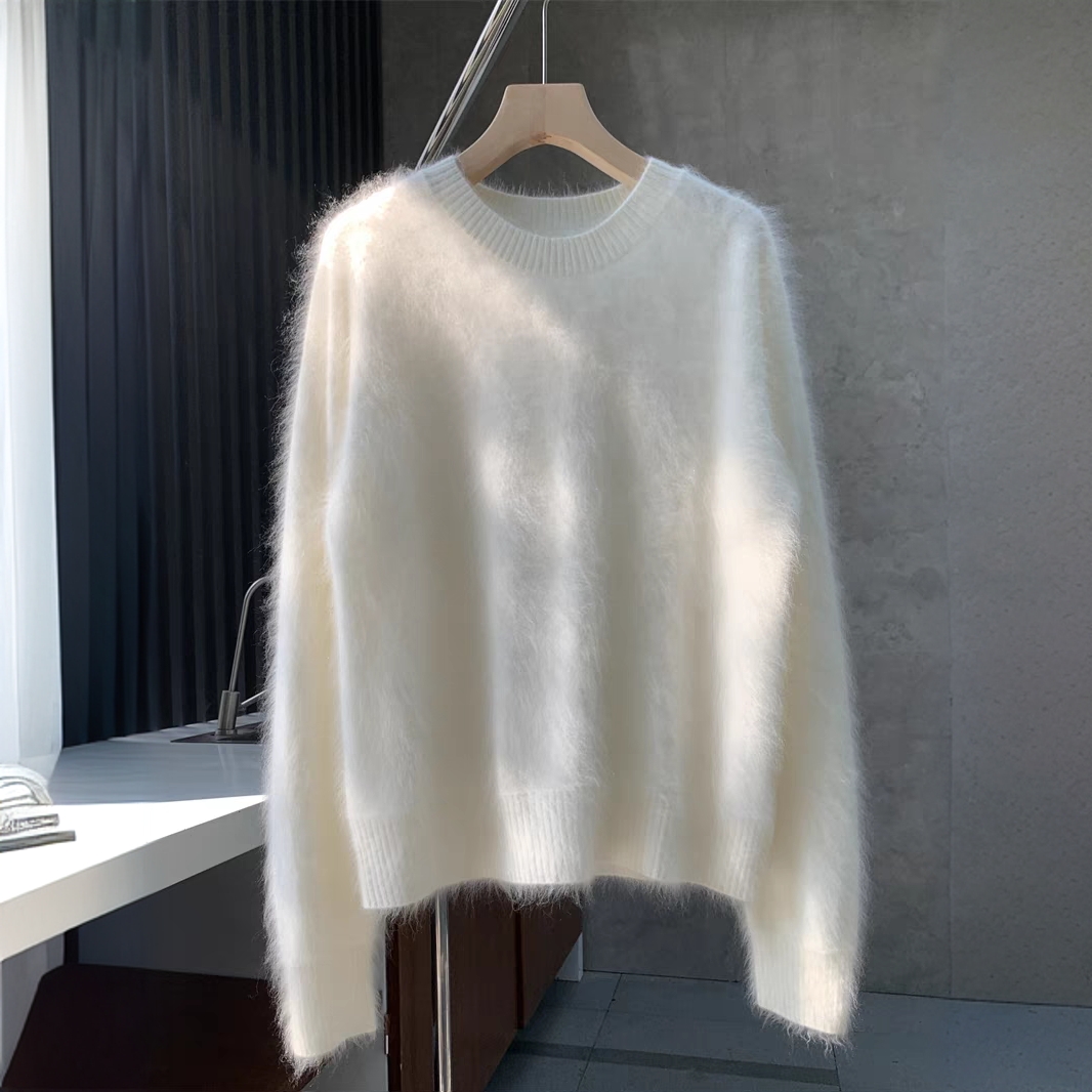 12针岛精3D无缝一体羊绒衫女100山羊绒拉毛针织套头毛衣女冬新款