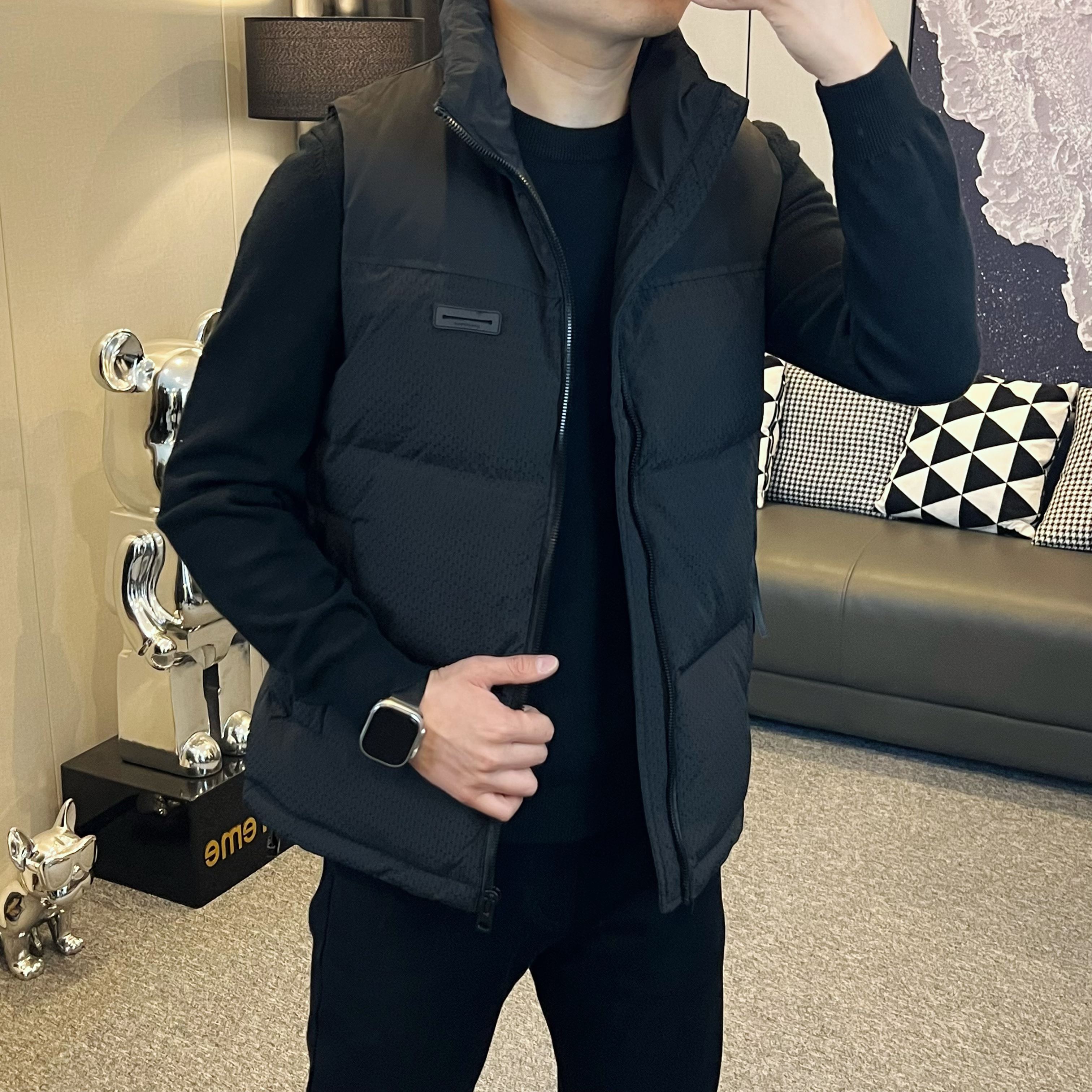 『JIA.HAO』时尚休闲白鸭絨百搭马甲13118