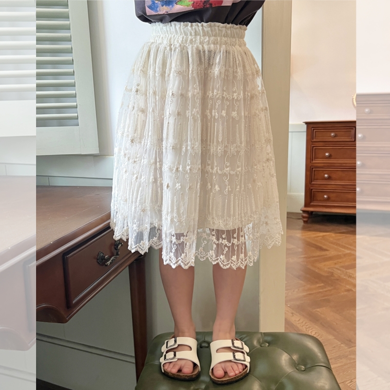 现货【蕾丝裙】女童夏季半身裙2061女宝蕾丝裙子儿童洋气裙子