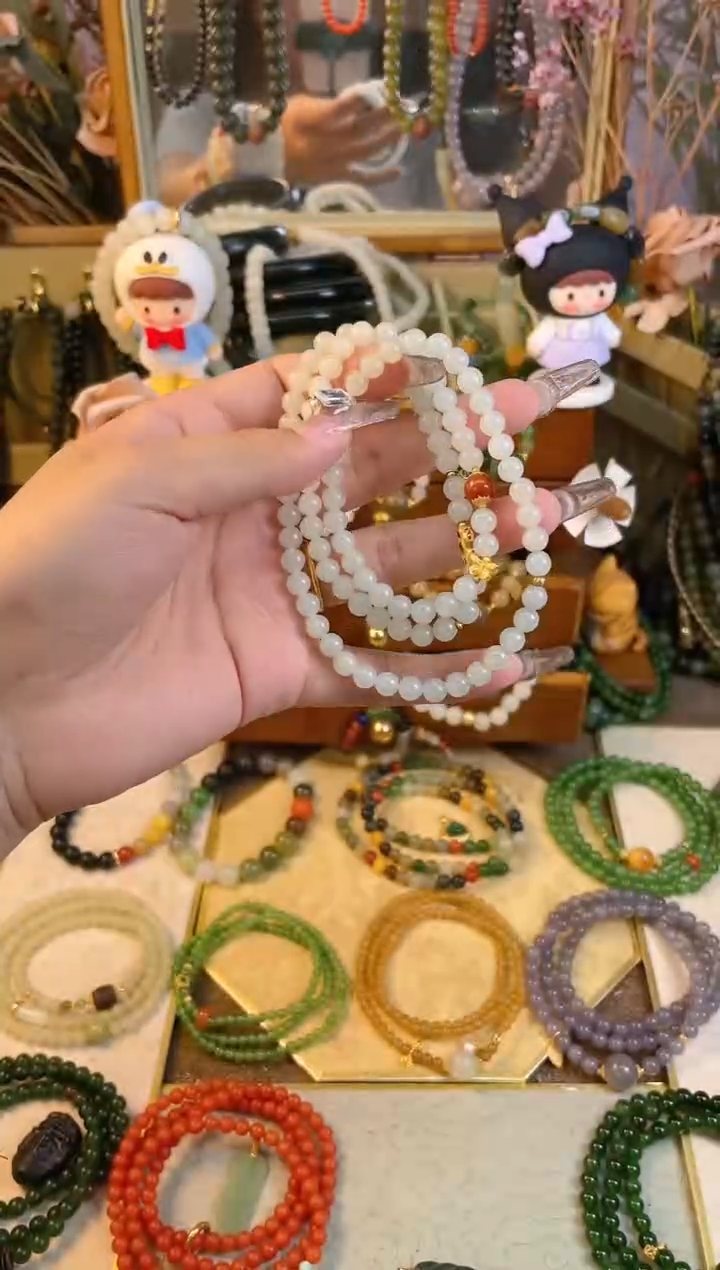 【闪购商品】和田玉手串未镶嵌白玉