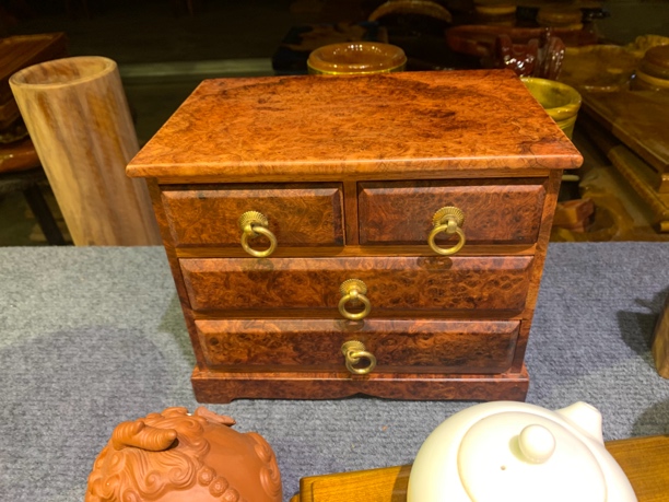 缅甸缅花树瘤收纳桌面果盘