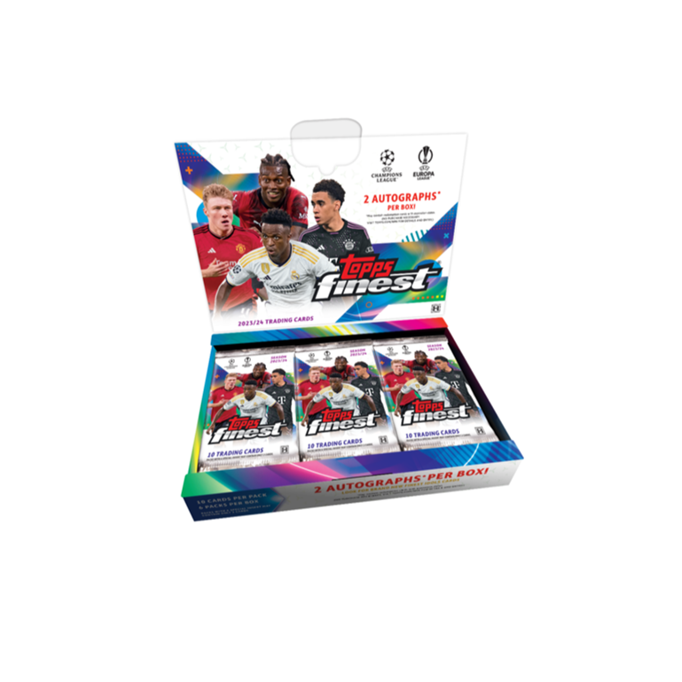 Topps【拆包】23/24赛季 欧战 Finest Hobby 足球球星卡盲盒系列
