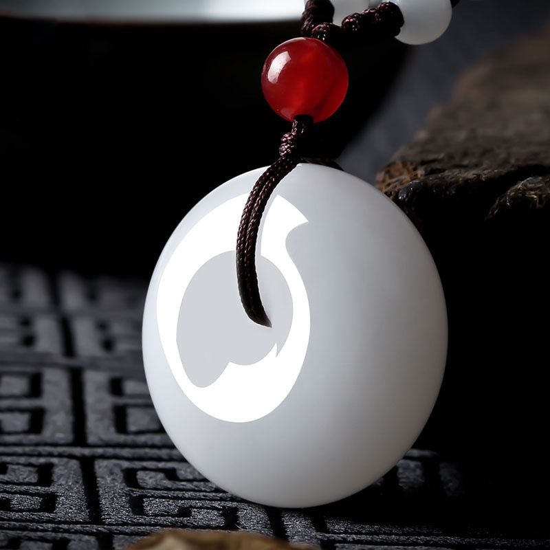 新疆金丝玉吊坠可一件代发女款羊脂平安扣吊坠时尚百搭简约情侣款