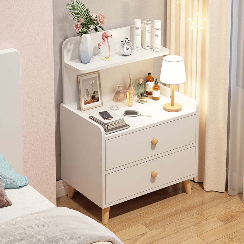 床头柜现代简约卧室床边柜网红创意小柜子简易出租屋用床头置物架