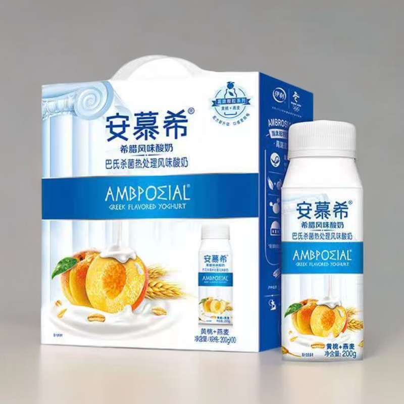 伊利安慕希黄桃燕麦酸奶200g*10瓶喝到10月
