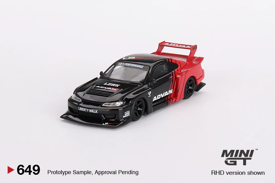 MINIGT 1:64 日产Nissan 超级剪影 S15 SILVIA ADVAN 合金车模649