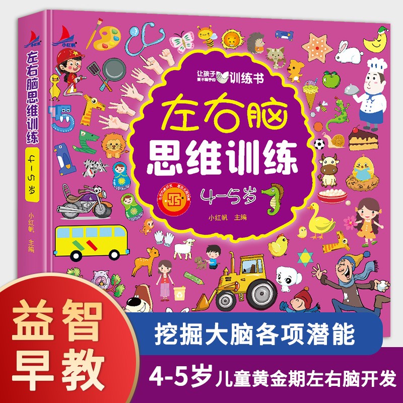 左右脑思维训练4-5岁儿童全脑开发专注力逻辑力想象力 JYBY