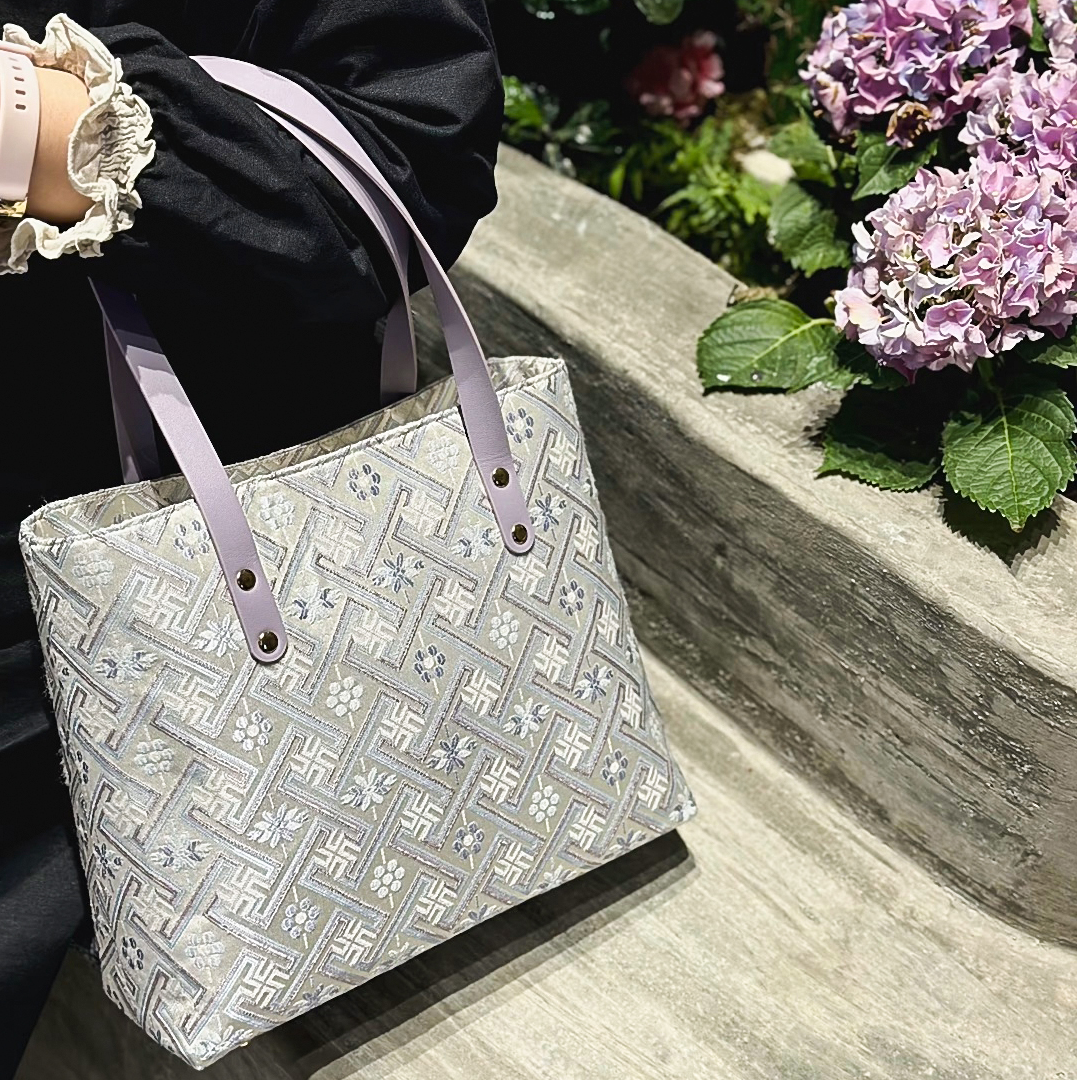 广西非遗壮锦托特包拉链款百搭通勤手工国风休闲小众时尚印花肩包