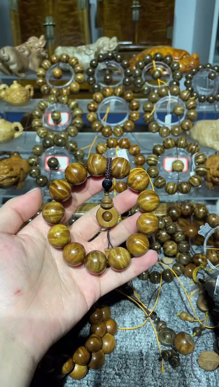 【闪购商品】金丝楠手串/手链小叶桢楠水波纹1.8手串