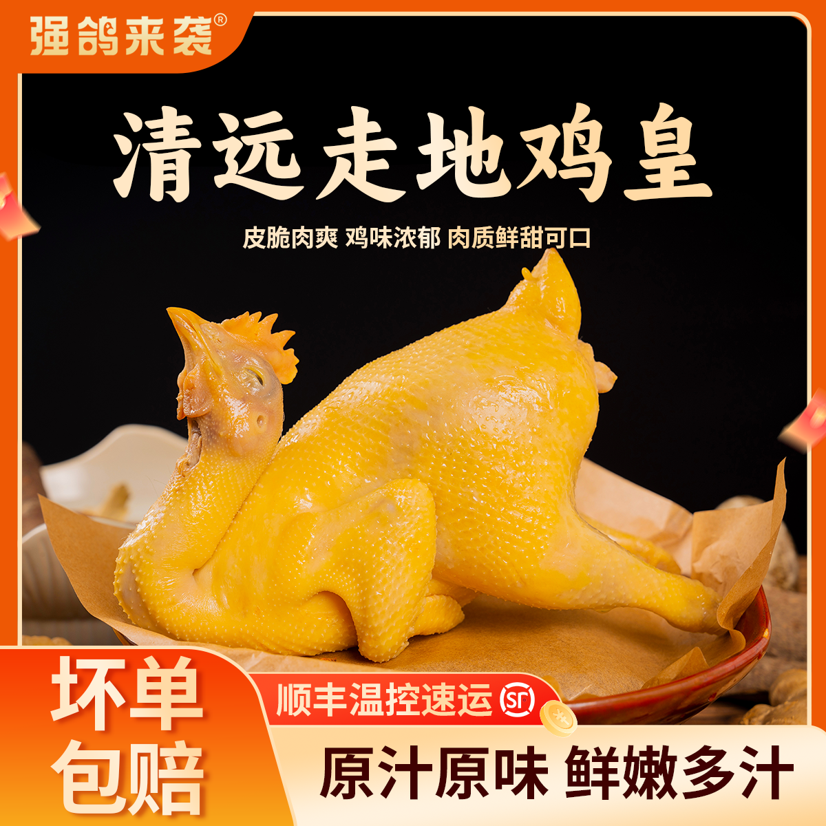 清远鸡走地鸡皇正宗广东名菜手信加热即食