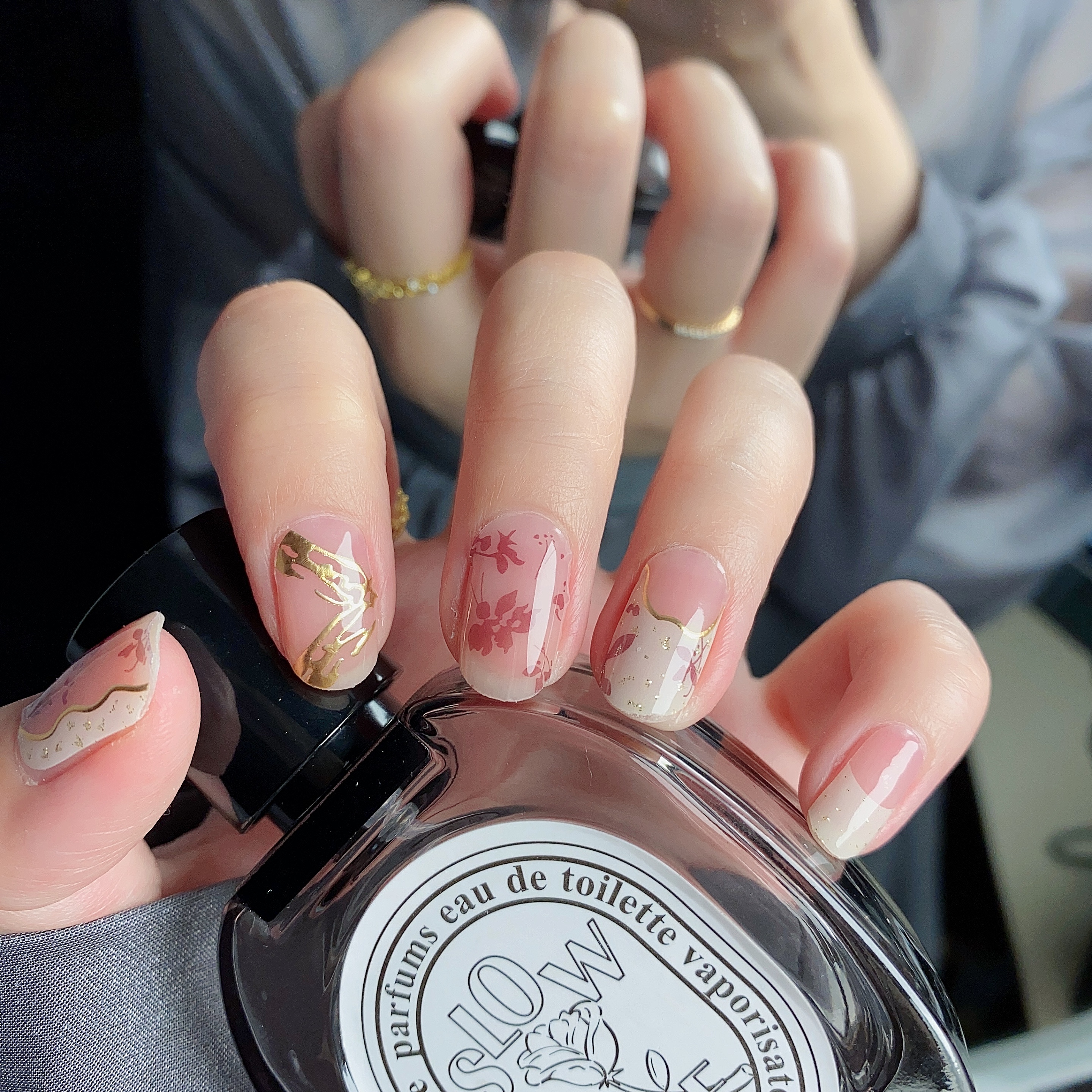 [财阀千金057]懒人防水凝胶美甲贴22指双头（可贴2-4双手）