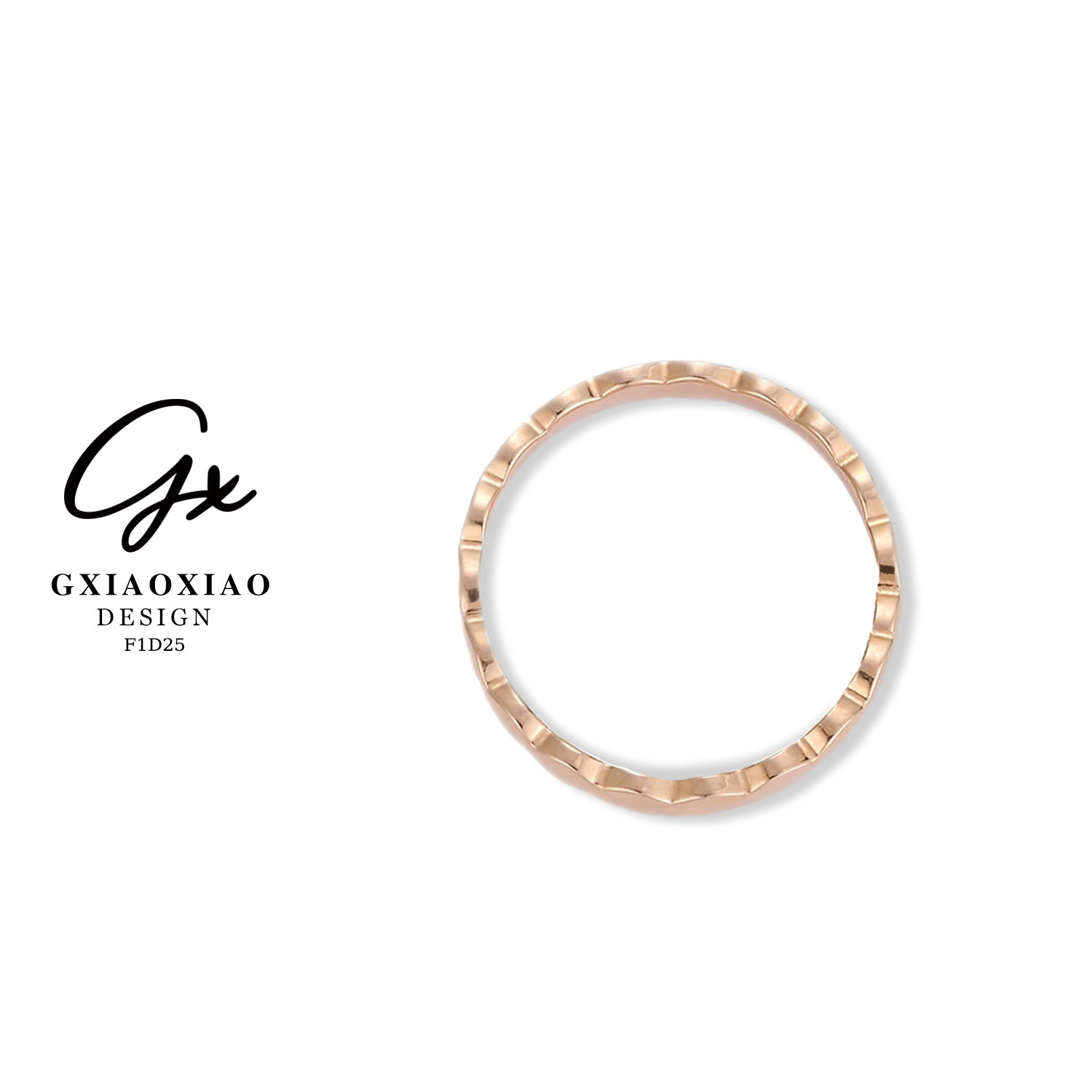 铜合金戒指 GXX 【窄版】高级感气质轻奢百搭戒指 F1D25