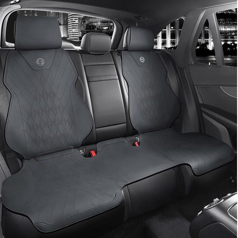 汽车后排坐垫四季通用超薄翻毛皮座椅套透气夏季轻奢座套车垫座垫