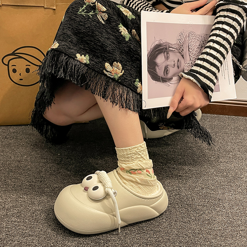 防水棉拖鞋女士2024新款秋冬外穿保暖厚底防滑室内居家用棉鞋女冬