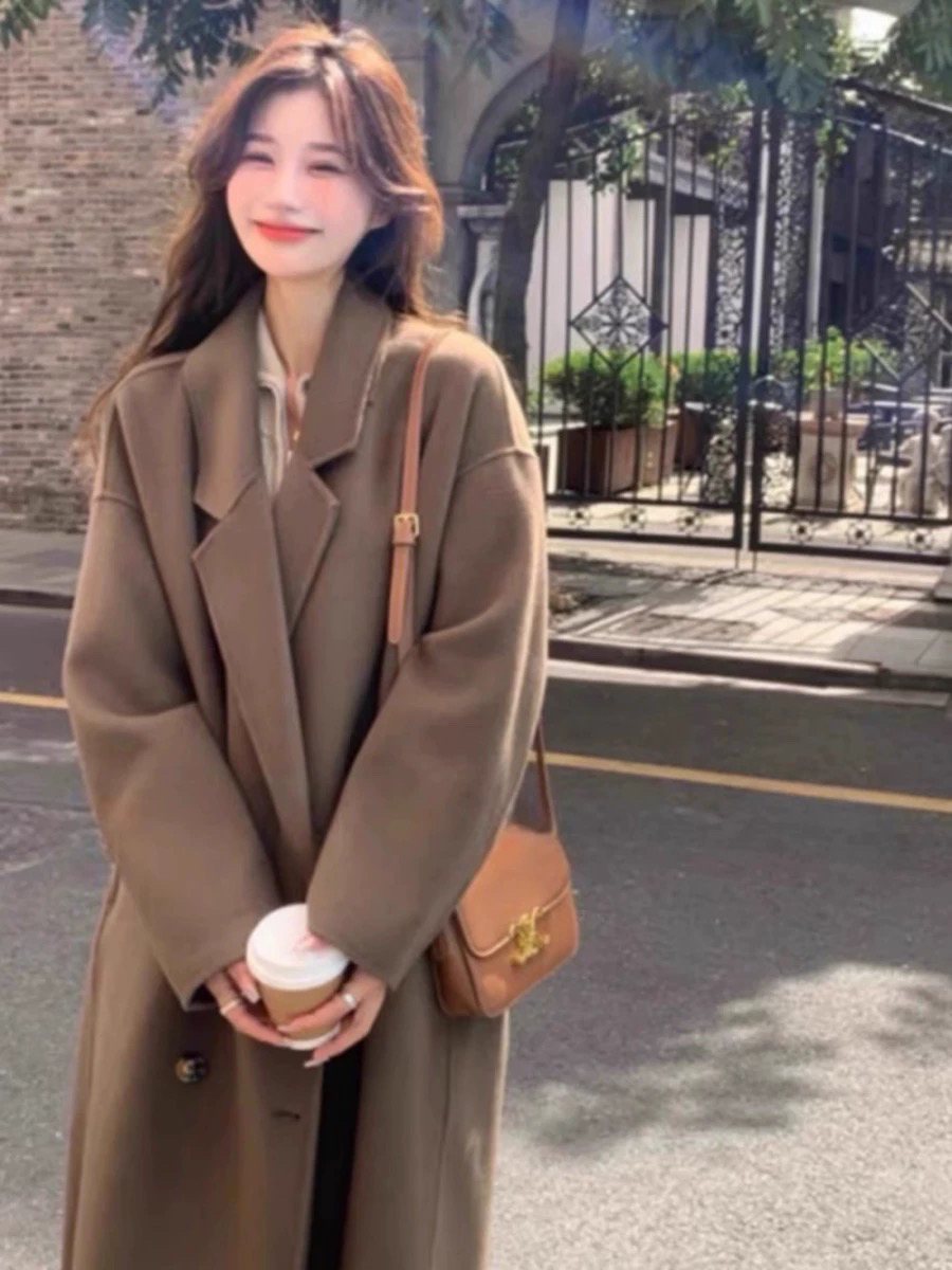 2024新款大韩版双面泥大衣微瑕吃款