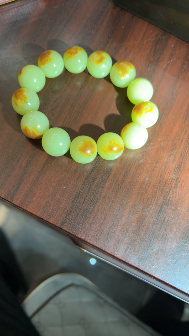 岫岩河磨玉透闪石手链