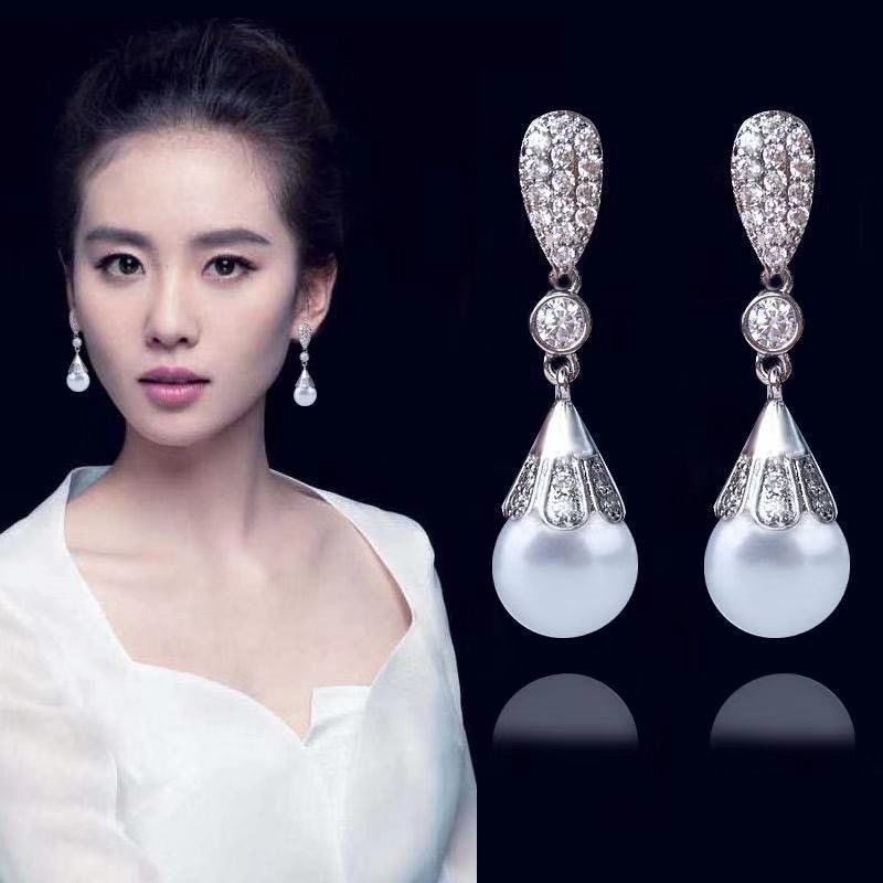 925银耳饰 无耳洞耳夹s925纯银耳环女花朵气质表演旗袍女耳钉耳饰