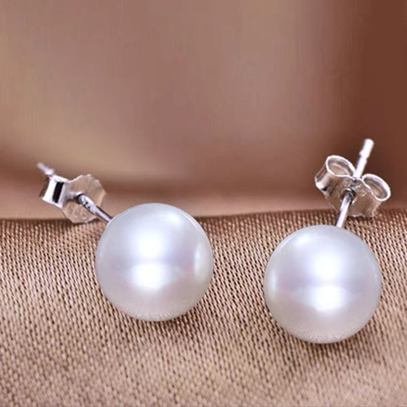 925银耳饰 百搭气质女神范贝珠耳钉女轻奢高级感耳环女百搭耳饰