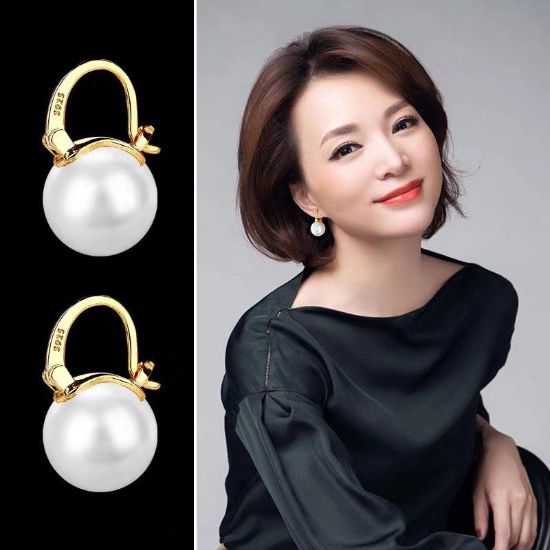 925银耳饰 欧美风大气s925纯银耳环女防过敏气质百搭耳钉耳饰耳坠