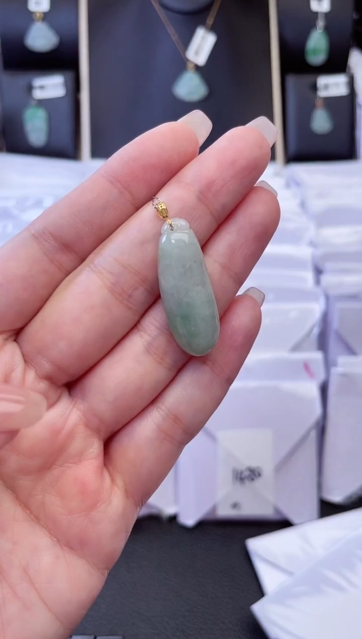 【闪购商品】翡翠颈饰18K金镶嵌{多样性发一件}DY-643