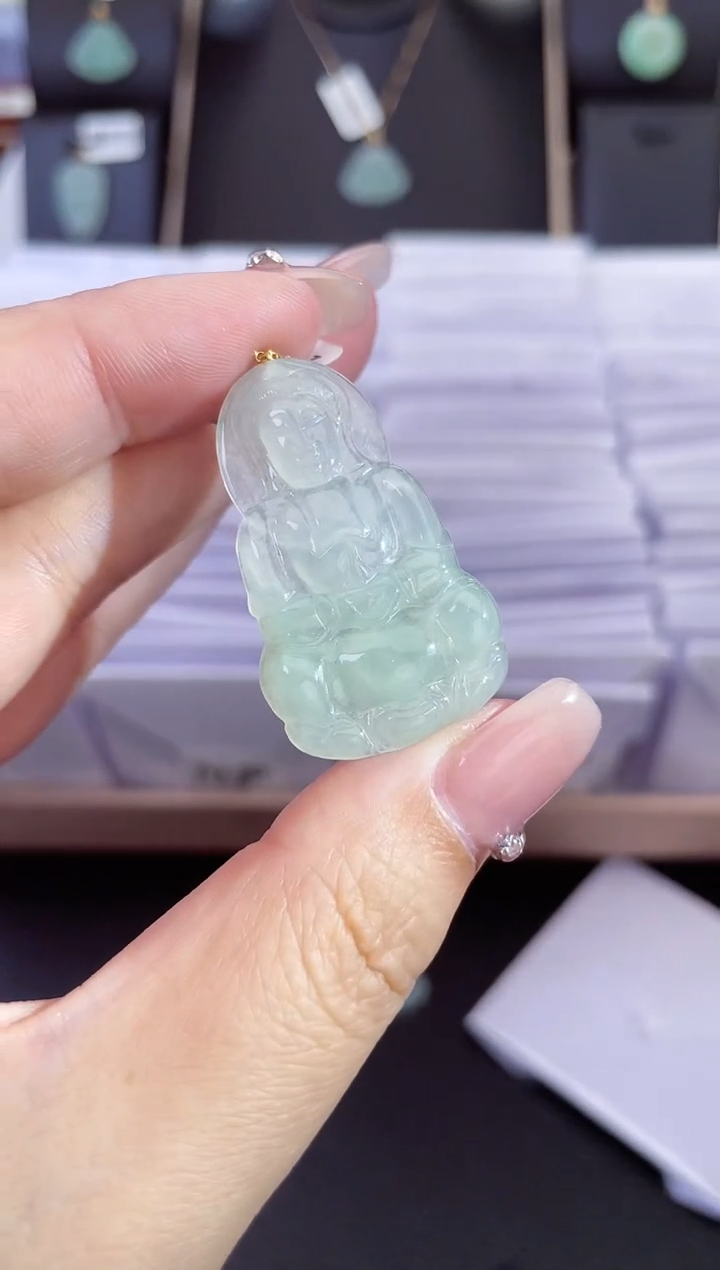 【闪购商品】翡翠颈饰18K金镶嵌DY-895