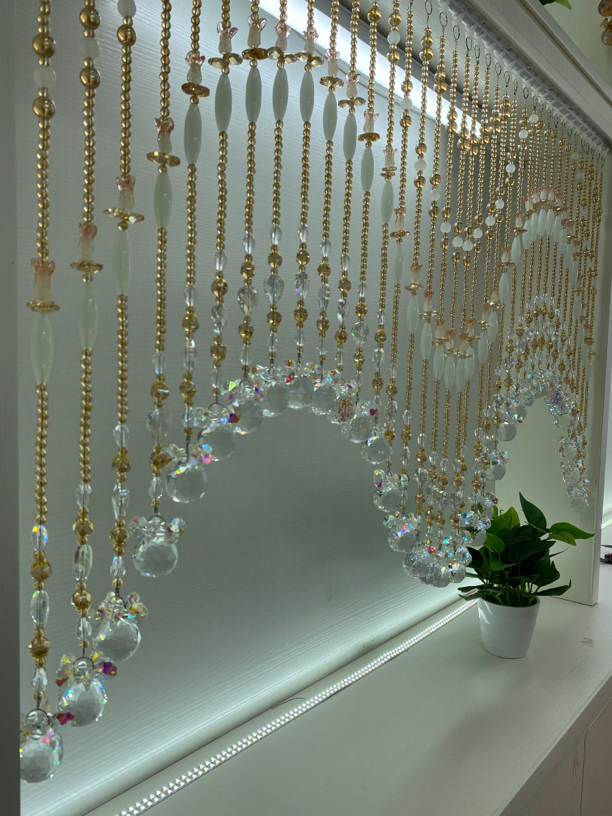 七彩玉白金吉祥帘