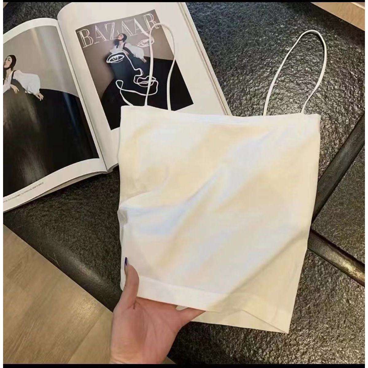 小酥肉推荐吊带背心一体带胸垫内搭外穿抹胸夏季薄款美背内衣1806