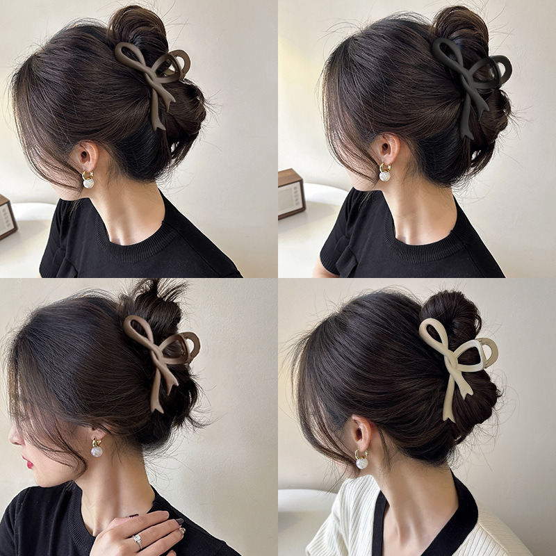 高级感大号鱼尾抓夹女新款磨砂发夹后脑勺发卡鲨鱼夹发抓夹子头饰