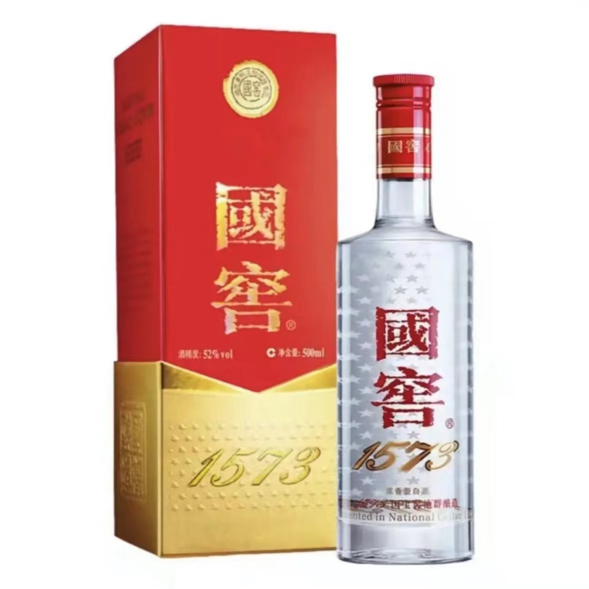 LUZHOU/泸州老窖国窖浓香型1573白酒52度500ml52度