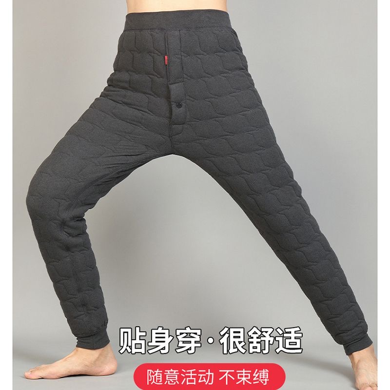 男棉裤防寒加厚护腰宽松棉裤保暖裤加肥加大男士绒棉裤