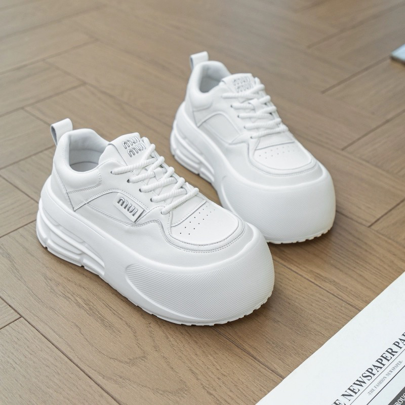 6831真皮厚底韩版春秋时尚小白鞋