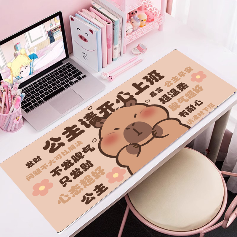 硅藻泥卡通满铺鼠标垫书桌垫电脑桌保护垫可水洗