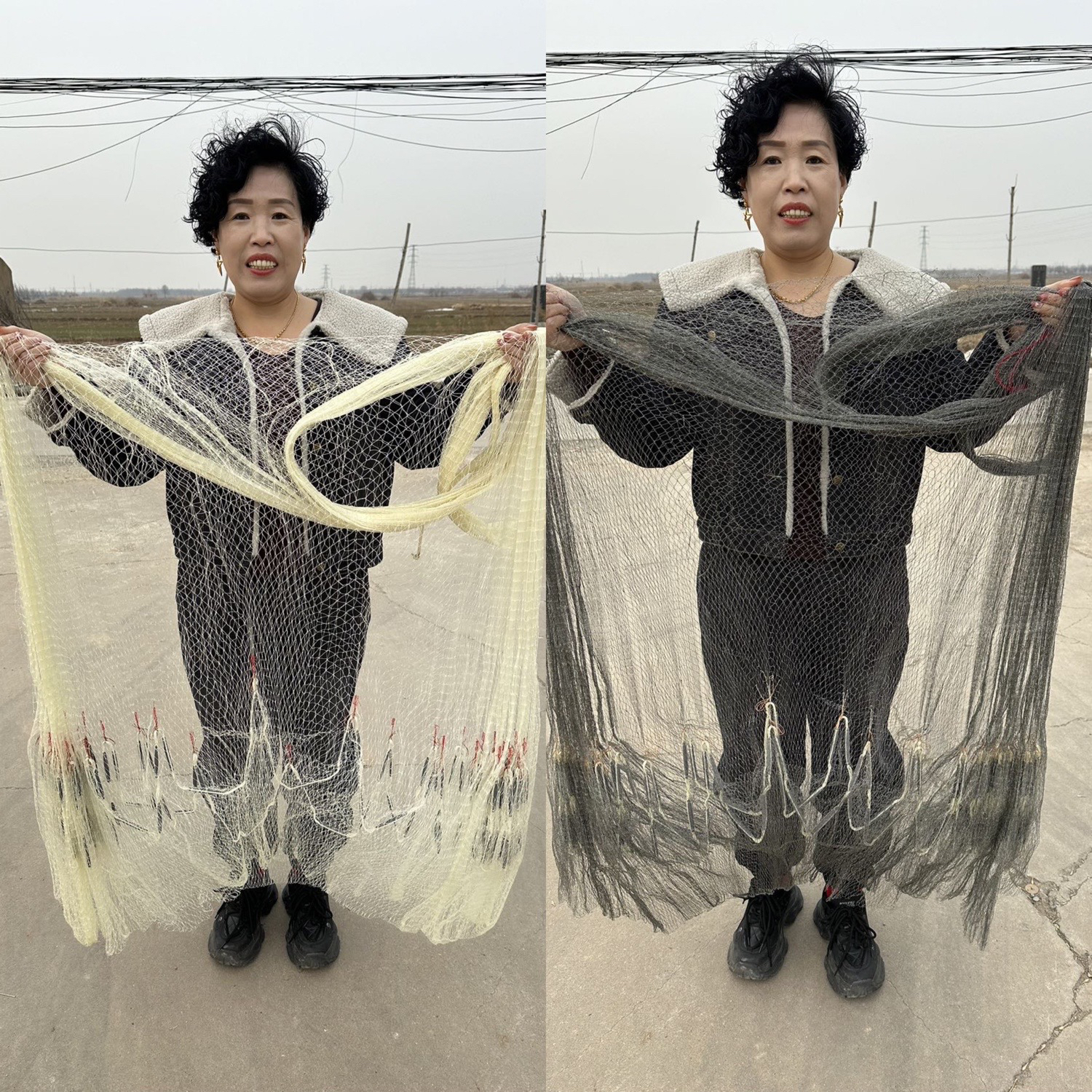 大力马线七分眼，3米高，3米78高，纯手工，铅坠，一开到顶