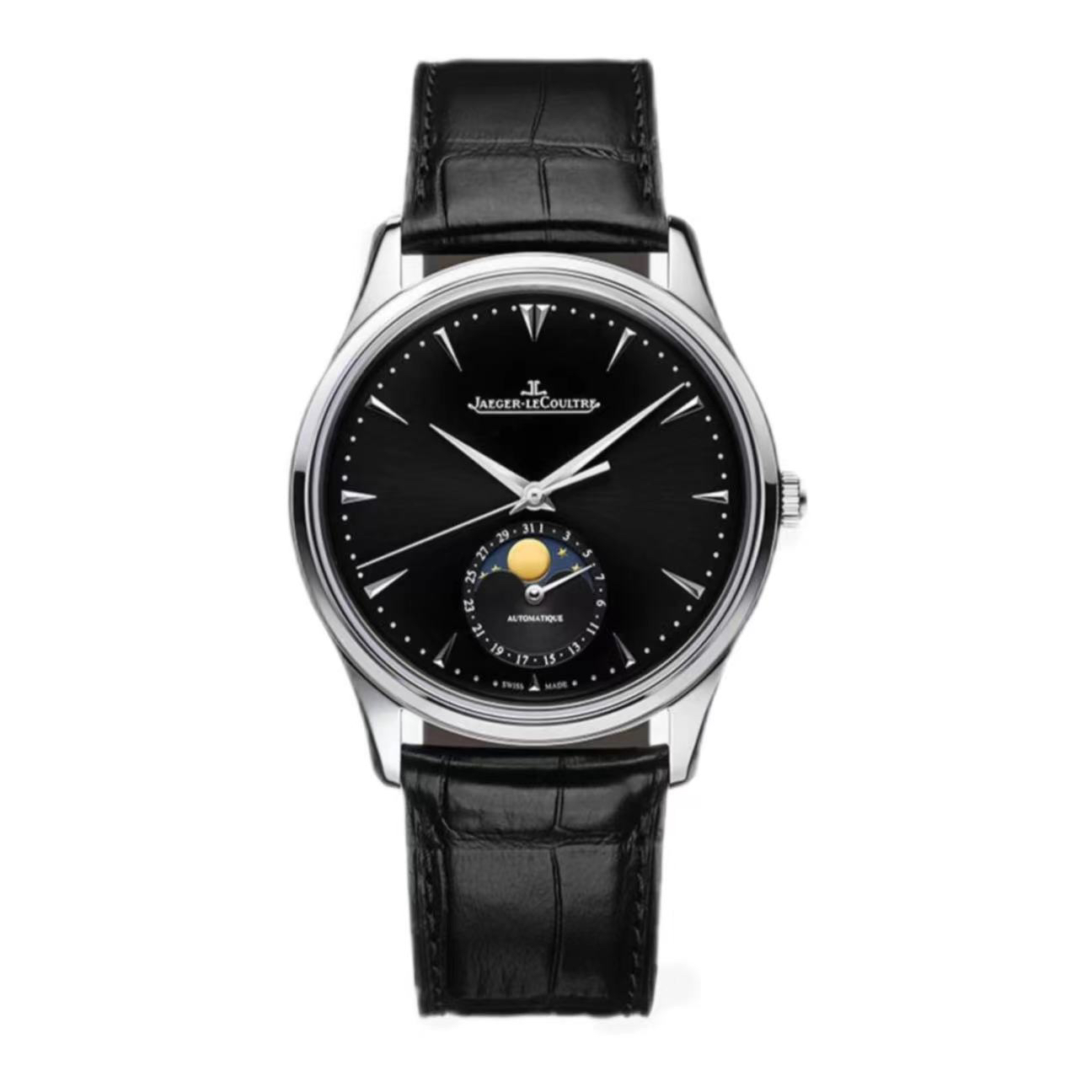 99新 Jaeger-LeCoultre/积家 大师月相/黑盘/表径39/单表男款